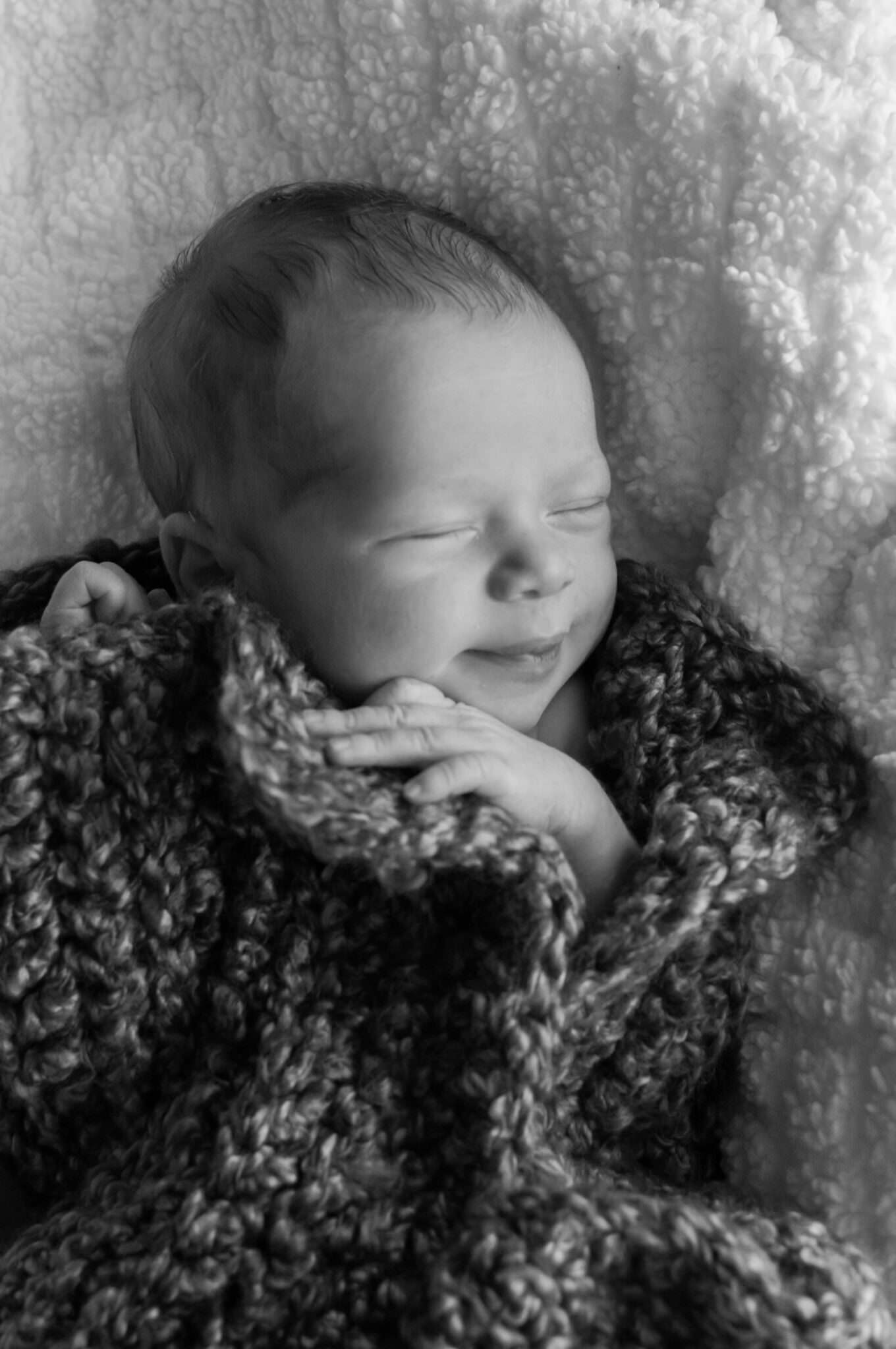 Newborn Baby swaddled, Livonia Baby Photography