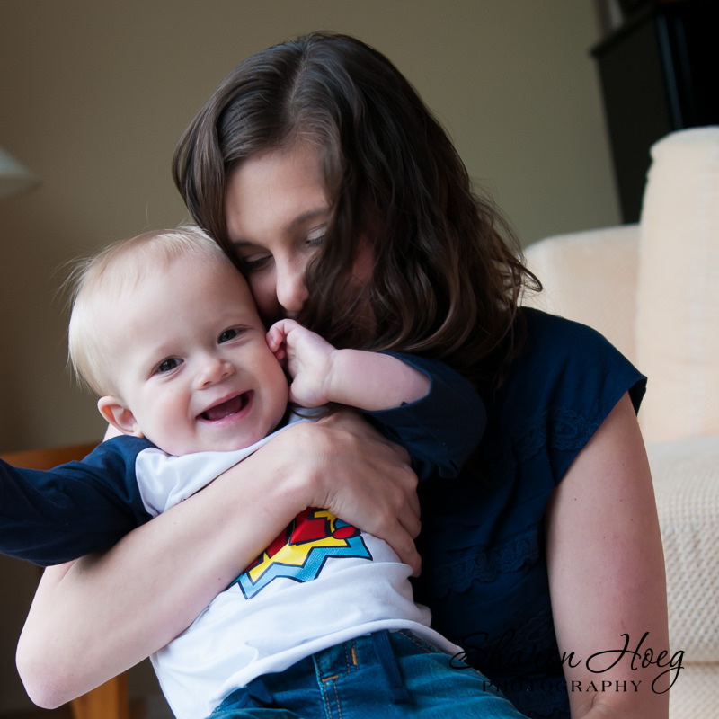 one year old boy snuggling mom, Metro Detroit Family Photographer