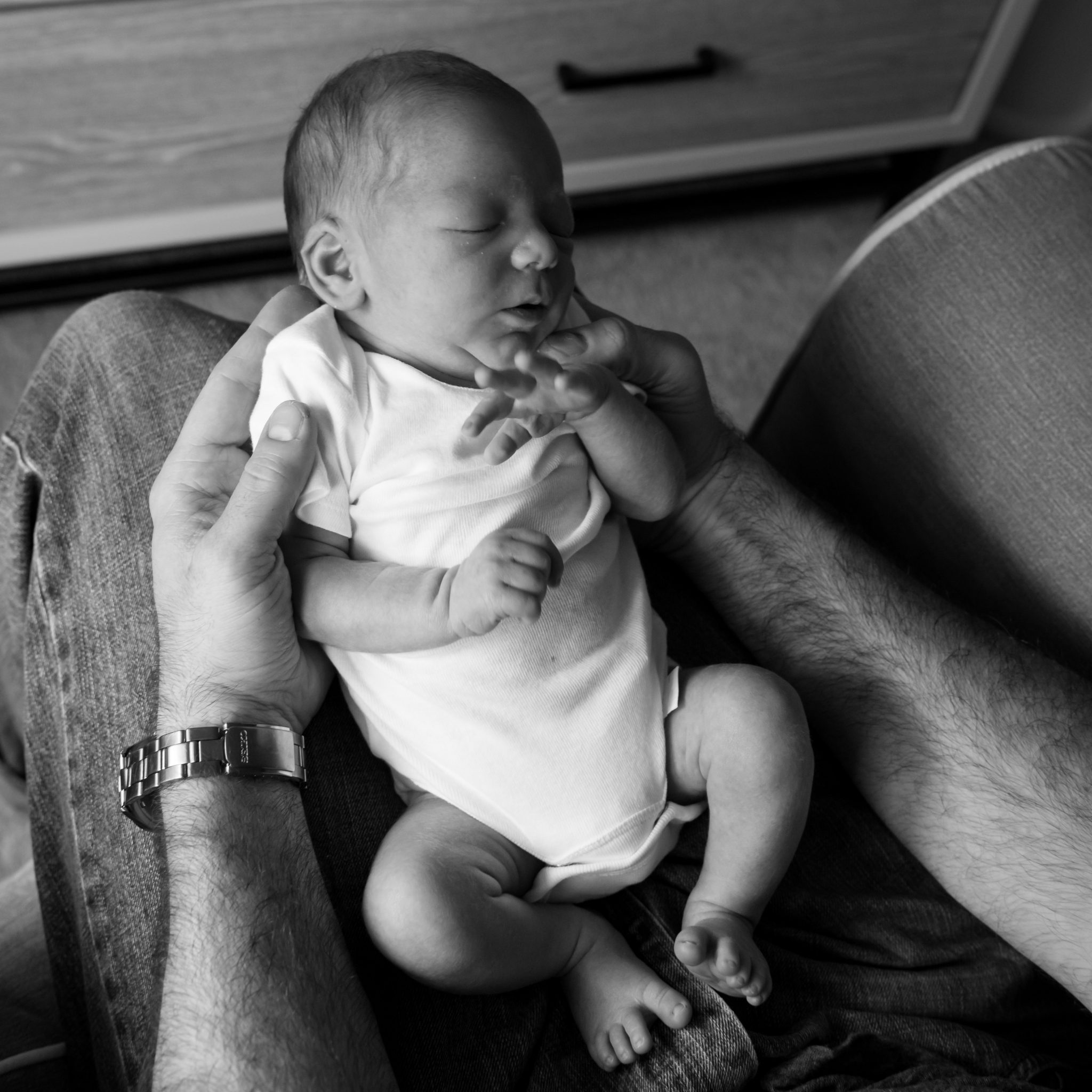 black and white newborn photography, Northville baby Photographer